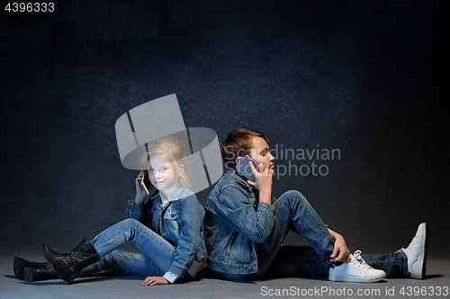 Image of Group of Children Studio Concept