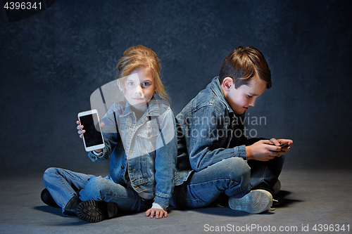 Image of Group of Children Studio Concept