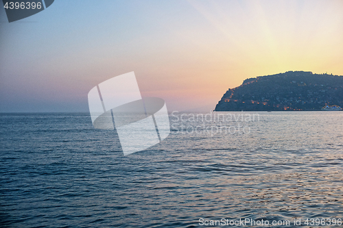 Image of Alanya in the evening