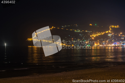 Image of Alanya in the night