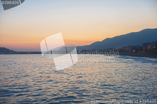 Image of Alanya in the evening