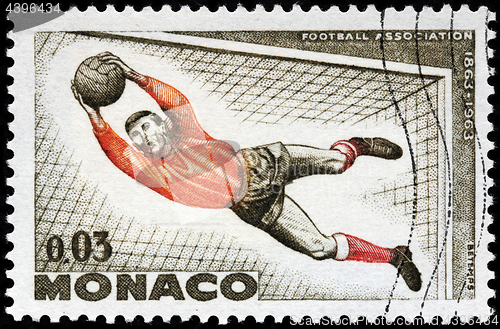 Image of Football Goalkeeper Stamp