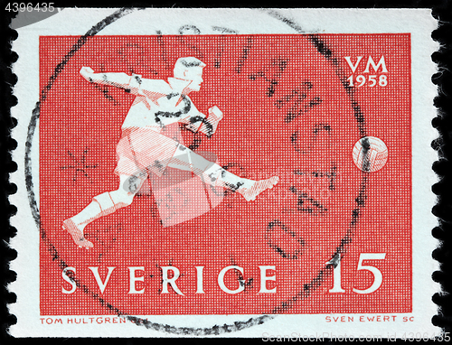 Image of Football Player Stamp