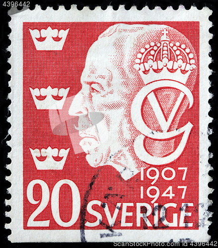 Image of King Gustav V Stamp