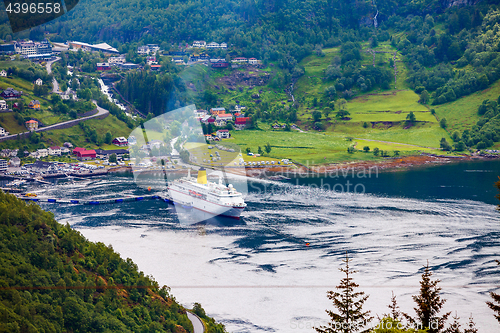 Image of Geiranger fjord, Norway.