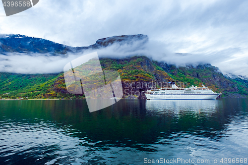 Image of Cruise Liners On Hardanger fjorden