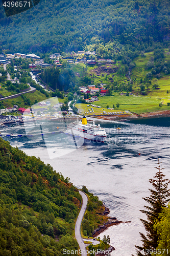 Image of Geiranger fjord, Norway.