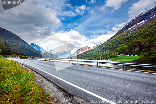 Image of Road in Norway Beautiful Nature Norway