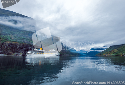 Image of Cruise Liners On Hardanger fjorden