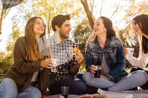 Image of Pizza and Friends