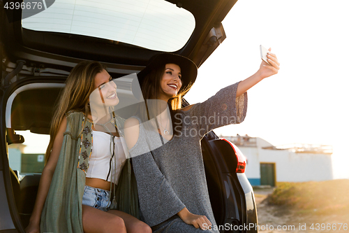 Image of Teenage taking a selfie