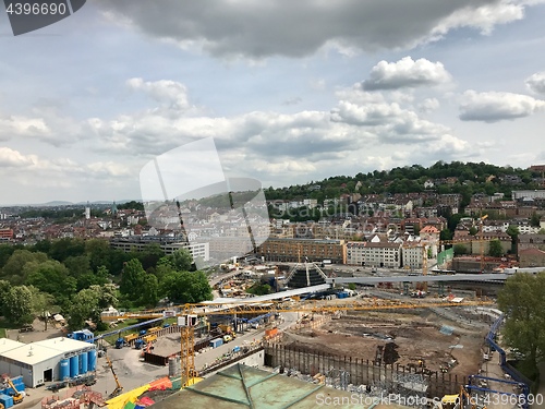 Image of Construction site at Stuttgart main station for the Stuttgart21 railway project