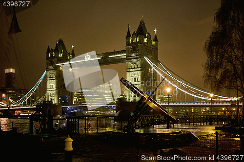 Image of Night view of Tower Bridge