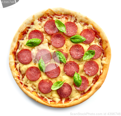 Image of freshly baked pizza