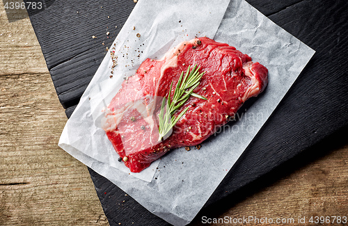 Image of fresh raw beef steak