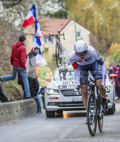 Image of The Cyclist Oliver Naesen - Paris-Nice 2016