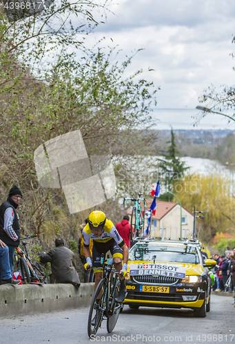 Image of The Cyclist George Bennett - Paris-Nice 2016 