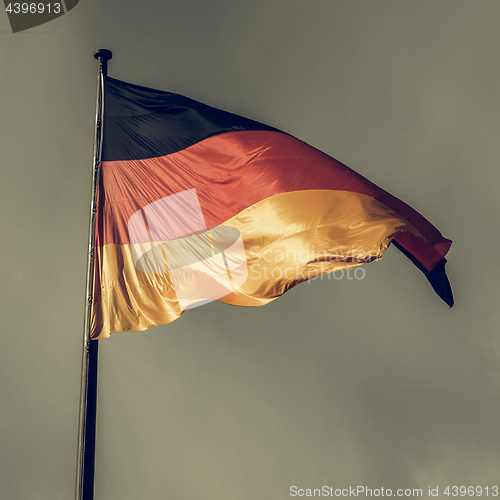 Image of Vintage looking German flag