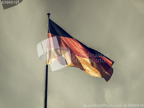 Image of Vintage looking German flag