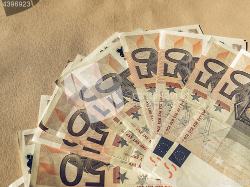 Image of Vintage Fifty Euro notes