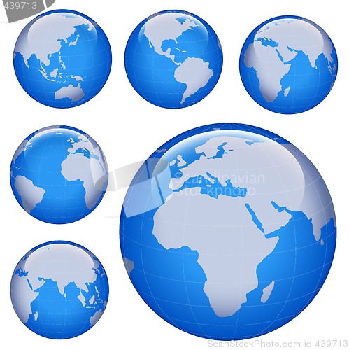 Image of shiny earth map