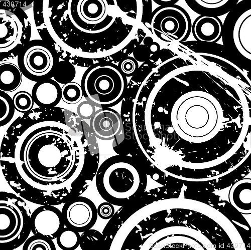 Image of grunge circles background