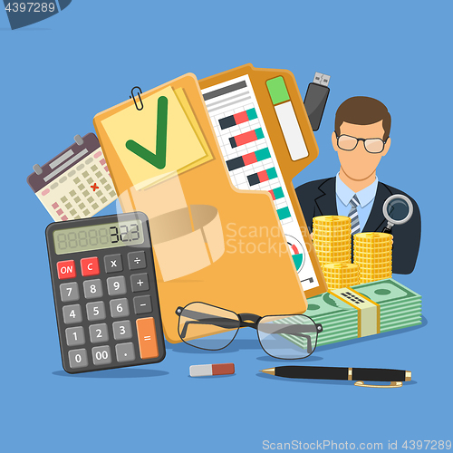 Image of Auditor and Accounting Concept