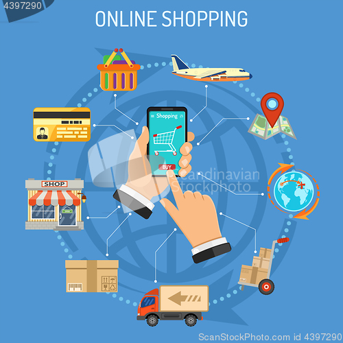 Image of Online Shopping Infographics