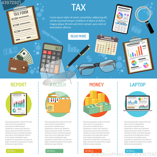 Image of Tax and Business Accounting Infographics