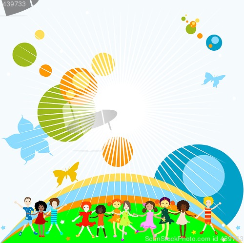 Image of group of kids playing