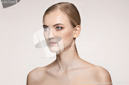 Image of Beautiful Girl face. Perfect skin