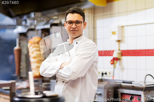 Image of chef at kebab shop