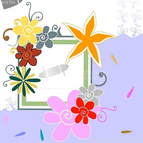 Image of floral frame