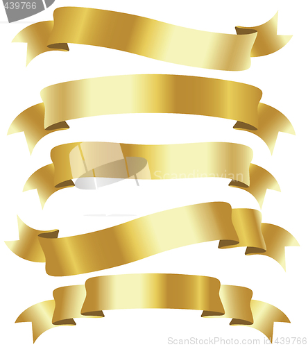 Image of golden ribbons