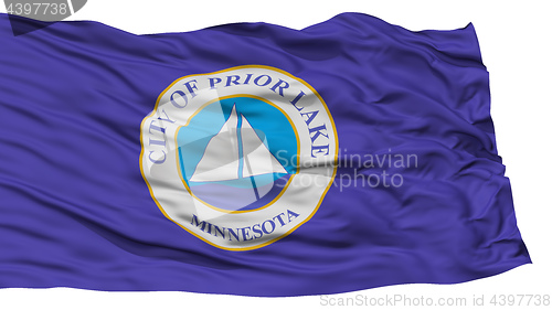 Image of Isolated Prior Lake City Flag, United States of America