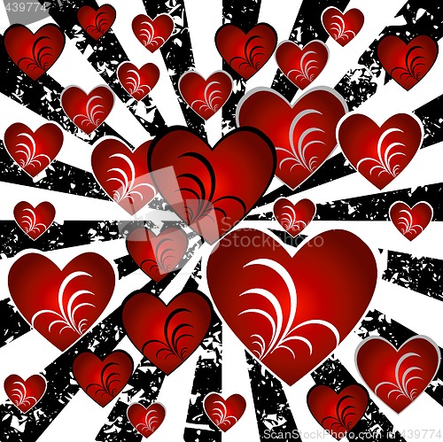 Image of hearts background