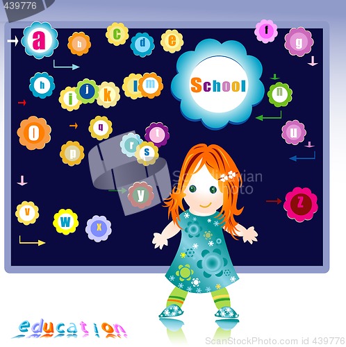 Image of kid and school