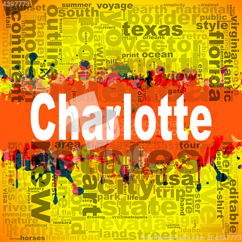 Image of Charlotte word cloud design