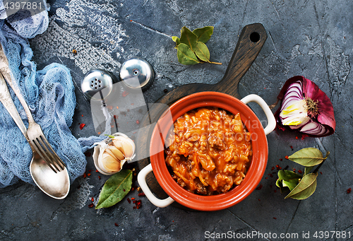 Image of minced meat with rice