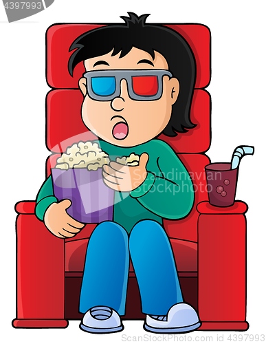 Image of Boy in cinema theme image 1