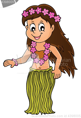 Image of Hawaiian theme dancer image 1