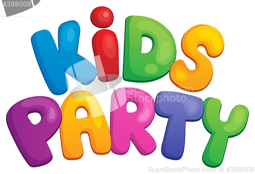 Image of Kids party sign theme 1