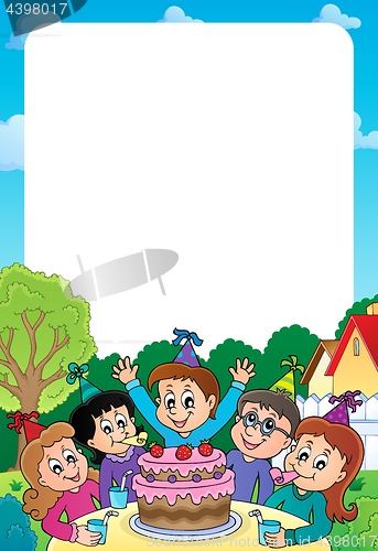 Image of Kids party topic frame 2
