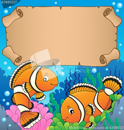 Image of Small parchment with clownfish theme