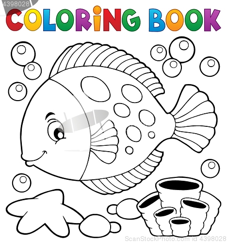 Image of Coloring book with fish theme 7