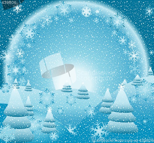 Image of fantasy christmas landscape