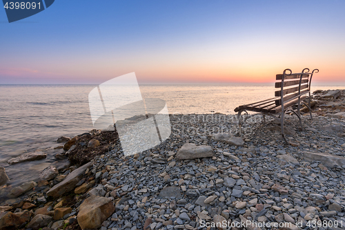 Image of Shop on the stony shore of the Black Sea, Anapa, Russia