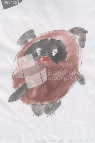 Image of Children\'s drawing - bear cub