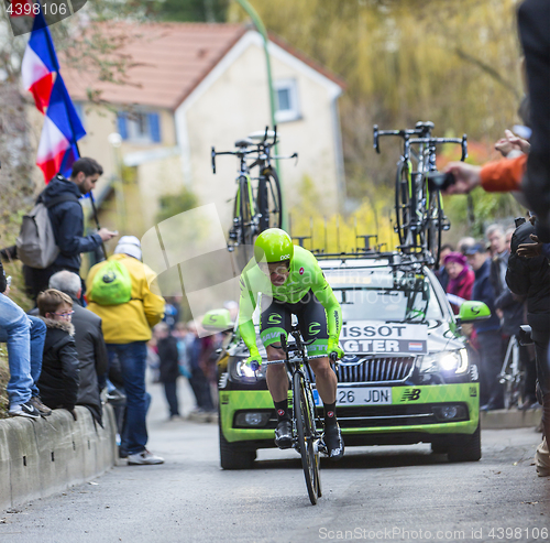 Image of The Cyclist Tom-Jelte Slagter - Paris-Nice 2016