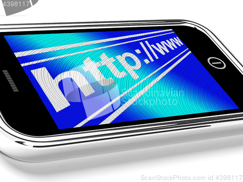 Image of Http Address Shows Online Mobile Websites Or Internet
